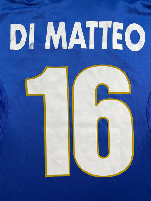 Match Shirt • National • Italia • 1996 • Nike • Home • #16 • Roberto Di Matteo • Match Prepared 