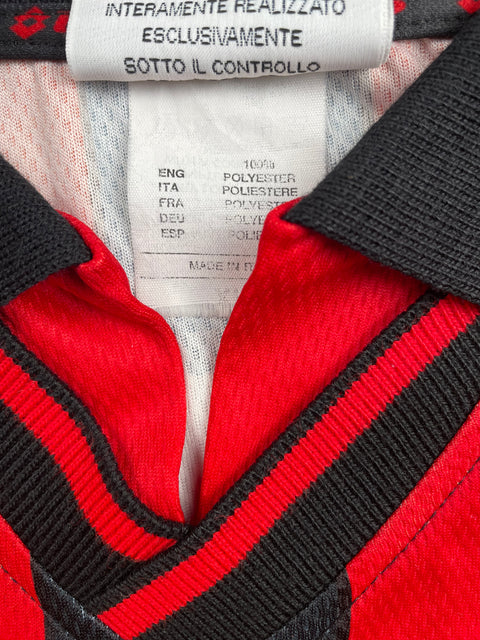 Match Shirt • Club • AC Milan • 1996 • Lotto • Home • #7 • Gianluigi Lentini • Match Prepared 