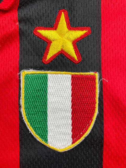 Match Shirt • Club • AC Milan • 1996 • Lotto • Home • #7 • Gianluigi Lentini • Match Prepared 