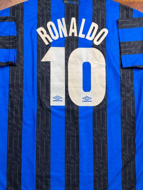 Store Shirt • Inter Milan • 1997 • Umbro • Home • Ronaldo • Size XL 