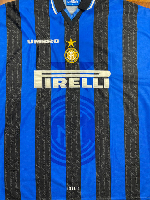 Store Shirt • Inter Milan • 1997 • Umbro • Home • Ronaldo • Size XL 