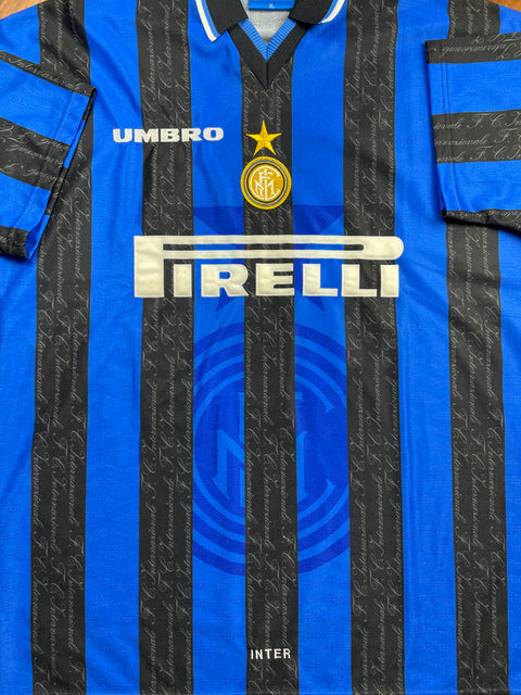 Store Shirt • Inter Milan • 1997 • Umbro • Home • Ronaldo • Size XL 