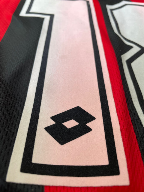 Jersey | Club | AC Milan | 1996 | Roberto Baggio | vs Monza | Signed