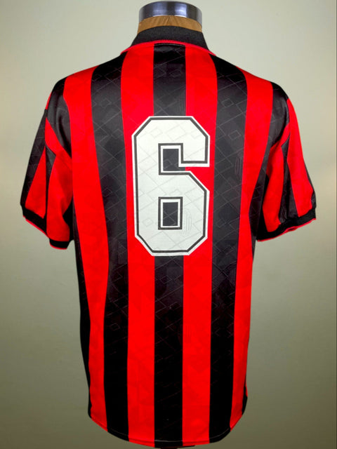 Match Shirt • Club • AC Milan • 1993 • Lotto • Home • #6 • Franco Baresi • Celebratory 14th Scudetto Shirt