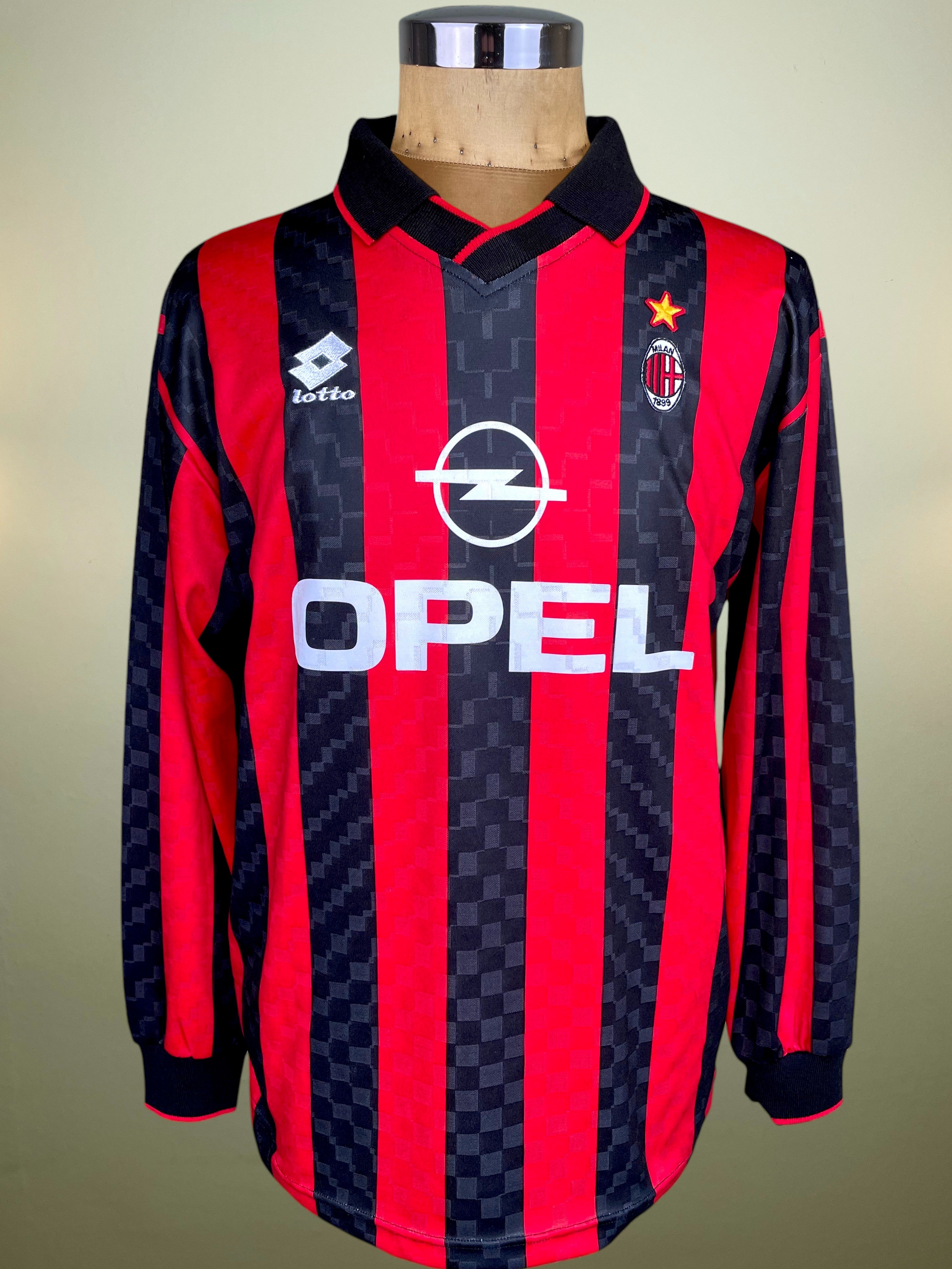 AC Milan 1995/96 Home – Match-Worn Shirt – Zvonimir Boban