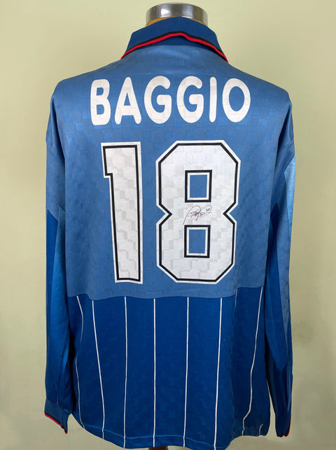 Match Shirt • Club • AC Milan • 1995 • Lotto • Fourth • #18 • Roberto Baggio • Match Prepared