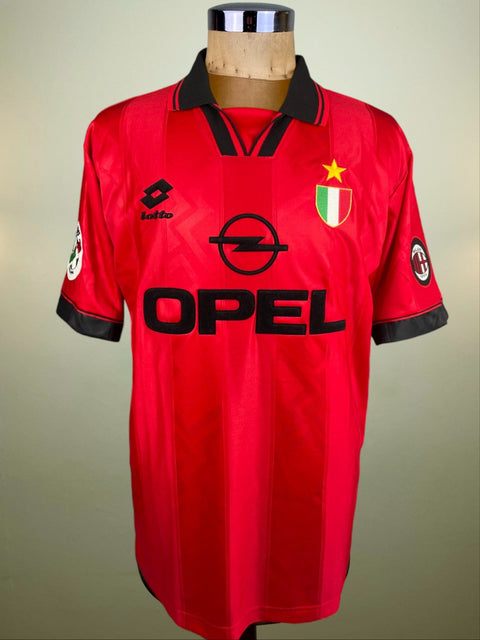 Match Shirt • Club • AC Milan • 1996 • Lotto • Fourth • #7 • Gianluigi Lentini • vs Como