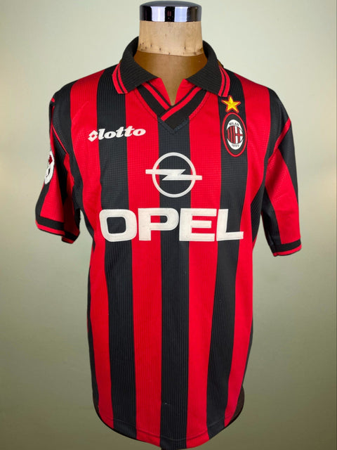 Match Shirt • Club • AC Milan • 1997 • Lotto • Home • #5 • Alessandro Costacurta • Match Worn