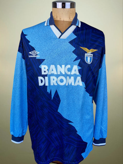 Match Shirt • Club • Lazio • 1995 • Umbro • Away • #8 • Alen Bokšić • Match Worn 