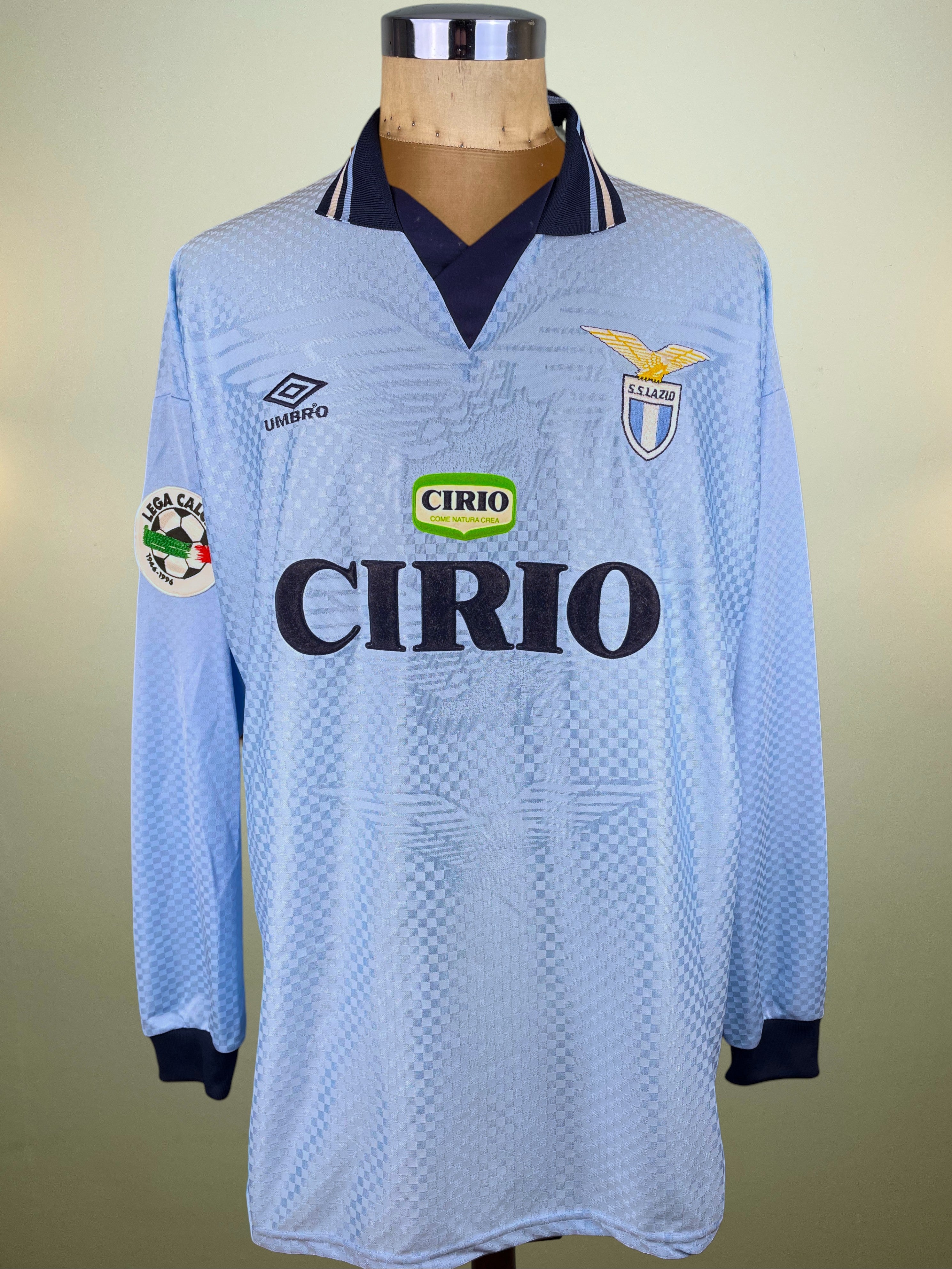Lazio 1996/97 Home – Match-Worn Shirt – Pavel Nedved – Umbro
