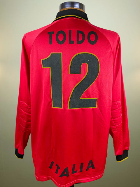 Match Shirt • National • Italia • 1997 • Nike • Keeper • #12 • Francesco Toldo • Match Worn 