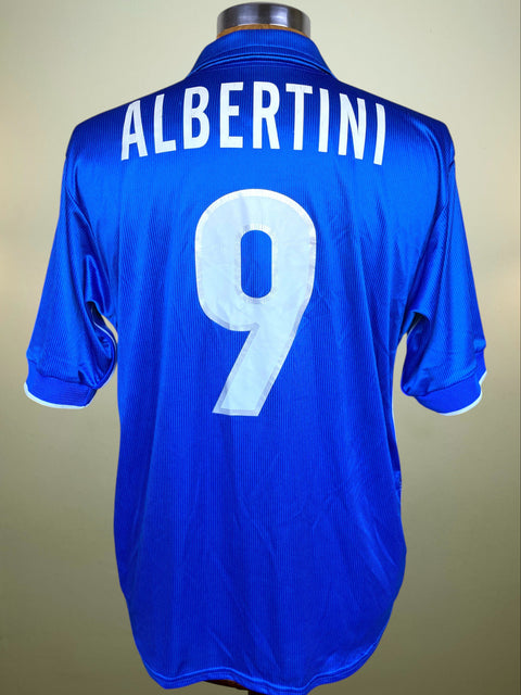 Match Shirt • National • Italia • 1998 • Nike • Home • #9 • WC 98 • Demetrio Albertini 