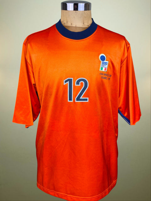 Match Shirt • National • Italia • 1998 • Nike • Keeper • #12 • Gianluca Pagliuca • World Cup 98 • vs France • Signed 