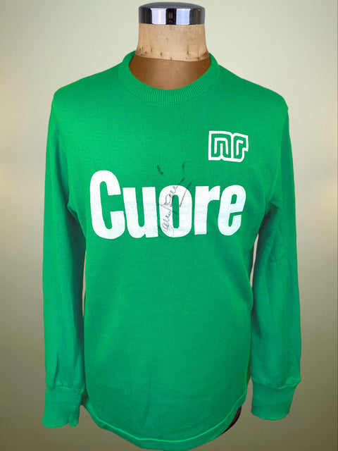 Player Issue Training • AC Milan • 1983 • Franco Baresi • Ennerre Training Top • Signed 