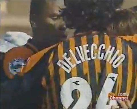 Match Shirt • Club • Roma • 1997 • Diadora • Third • #24 • Marco Delvecchio • vs Piacenza 