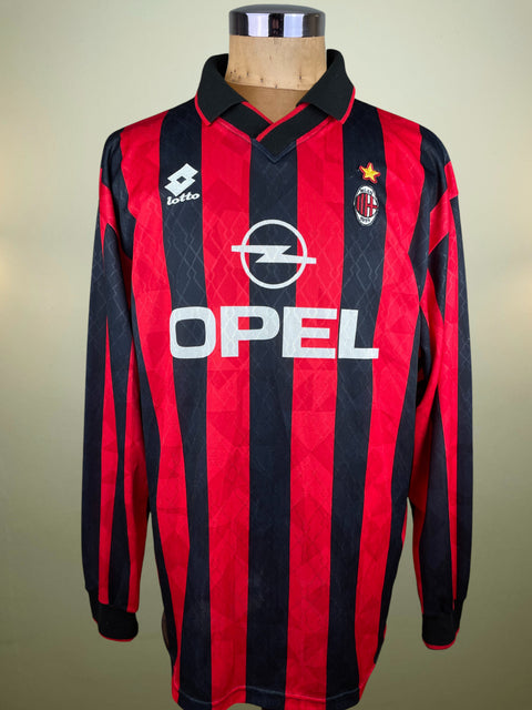 Store Shirt • AC Milan • 1995 • Lotto • Home • #3 • Paolo Maldini • Size XL 