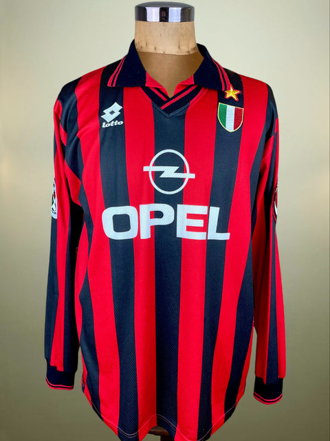Store Shirt • AC Milan • 1996 • Lotto • Home • #3 • Paolo Maldini • Size XL 