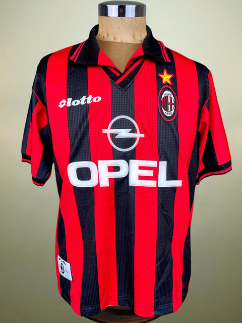 Store Shirt • AC Milan • 1997 • Lotto • Home • Leonardo • Player Spec • Size M 