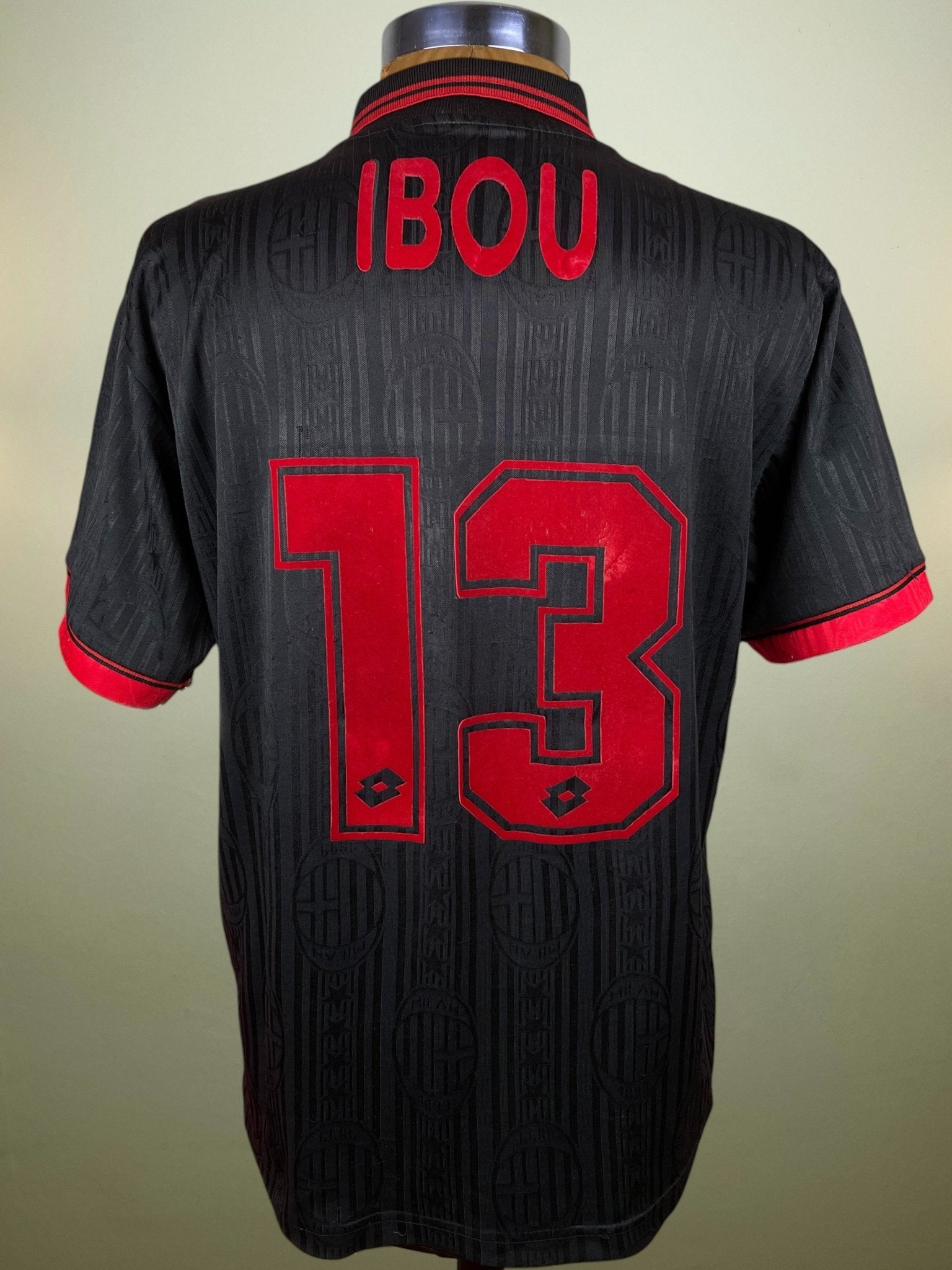 AC Milan 1997/98 Third – Store Shirt – Ibou Ba – Lotto – Opel