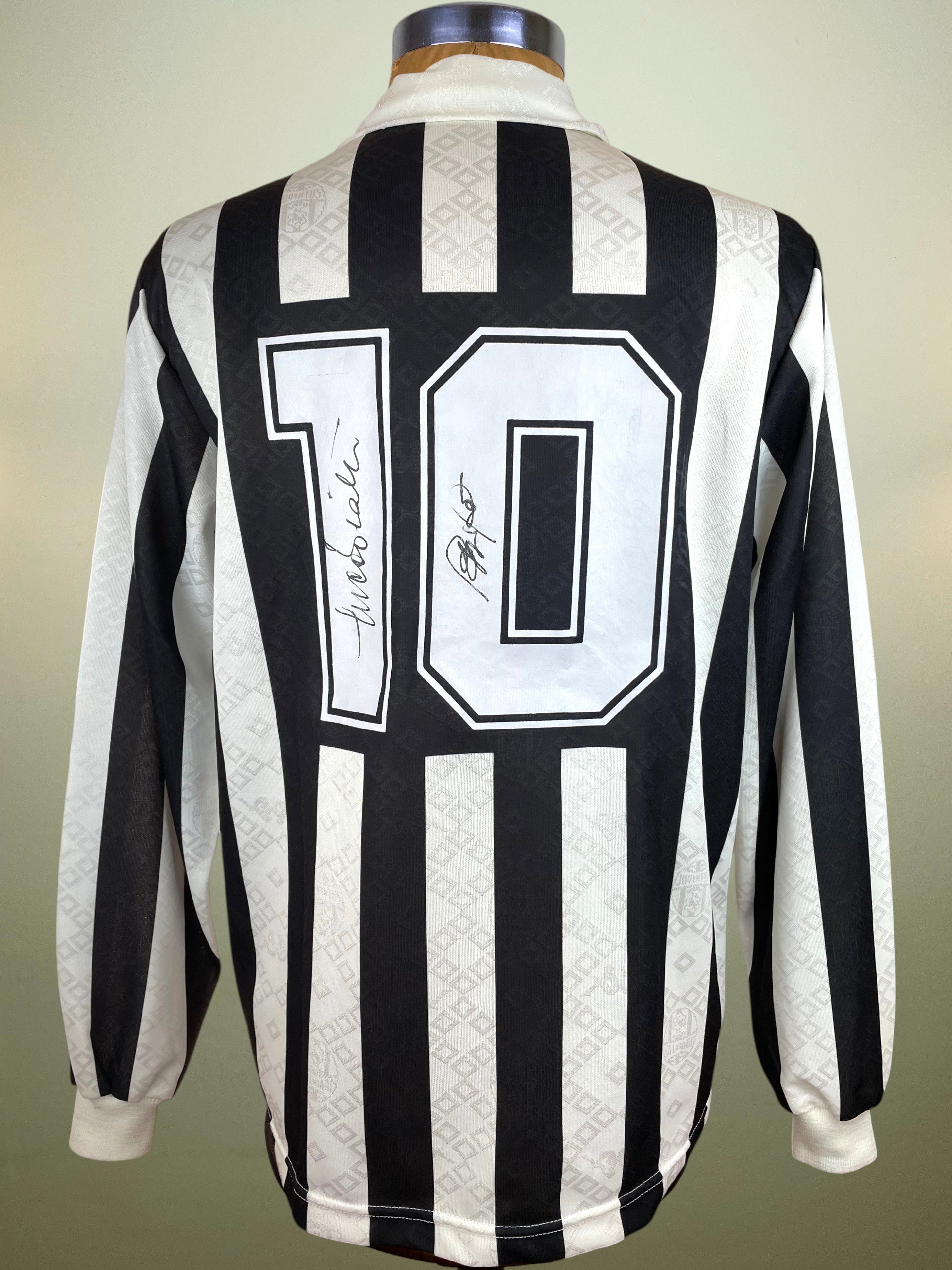 Kappa ユベントス 長袖　1993-94 Italy Roberto Baggio Signed Juventus 1993/94 Home – Store Shirt – Size L