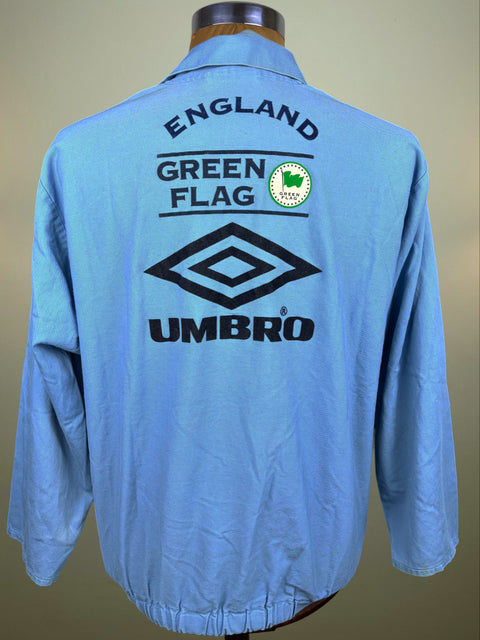 Store Top • England • 1998 • Umbro • Green Flag Training Drill Top • Size XL 