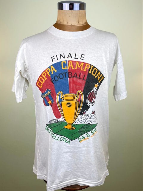 T-Shirt • 1989 • European Cup • AC Milan vs Steaua Bucharest • Bootleg T-Shirt 