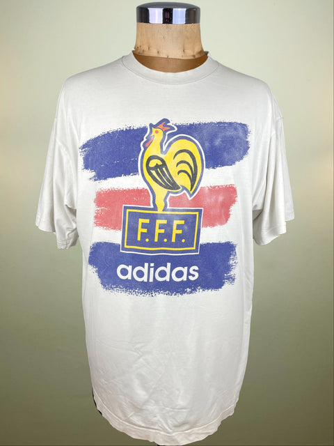 T-Shirt • 1992 • Euro 92 • France • Official Adidas T-Shirt 