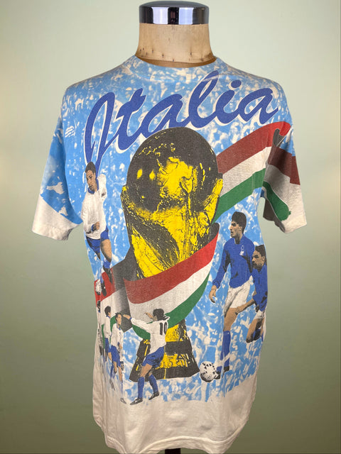 T-Shirt • 1994 • World Cup 94 • Italia • Bootleg T-Shirt • Size M 