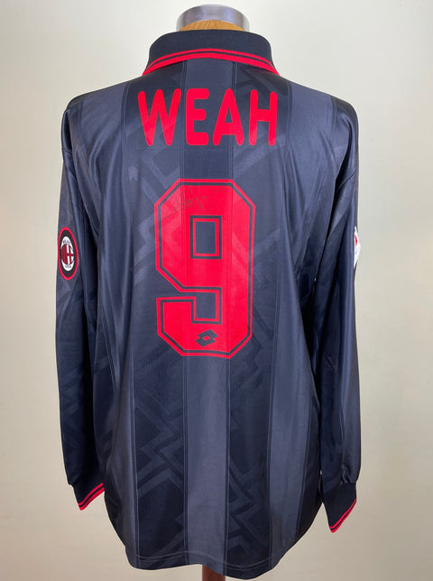 Jersey | Club | AC Milan | 1996 | George Weah | Matchworn | Signed