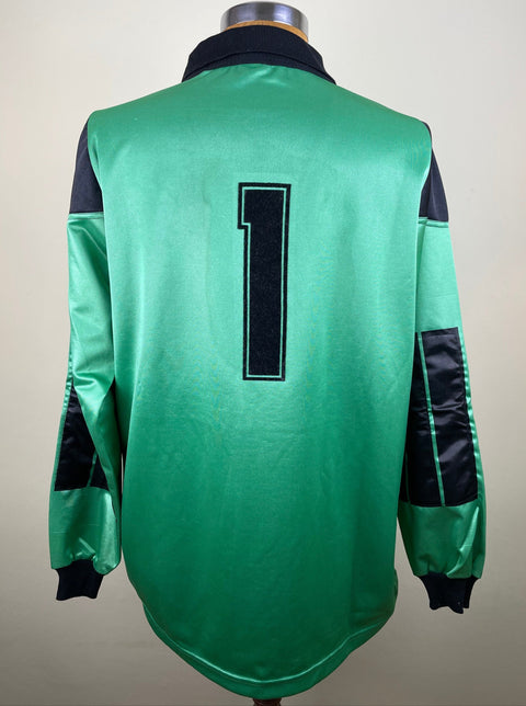 Andrea Pazzagli AC Milan Goalkeeper shirt in green with number 1 on the back.