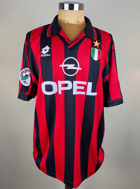 Match Shirt • Club • AC Milan • 1996 • Lotto • Home • #20 • Zvonimir Boban • Match Worn